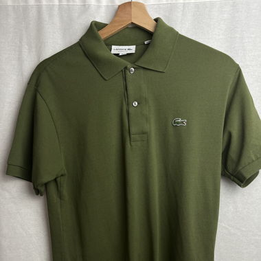 Polo Lacoste vert kaki