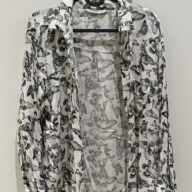 Butterfly print blouse