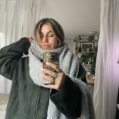 chunky zara scarf