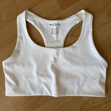 White sports bra
