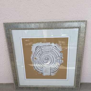 Arte murale astratta incorniciata