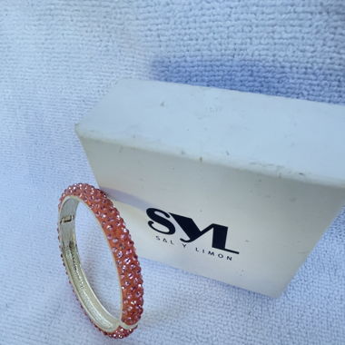 Bangle Pink/Silver "Sal y Limon"