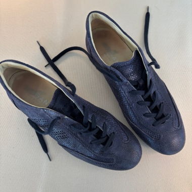 Sneaker Hogan glitter blu scuro