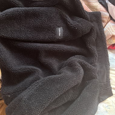 Calvin Klein Teddy-Fleece-Jacke mit Reissverschluss