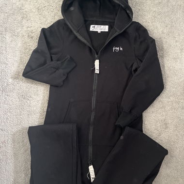 Overall og frog in schwarz 