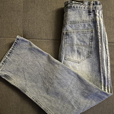 Balenciaga x Adidas Jeans Blau
