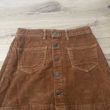 ONLY Brown Cord Skirt