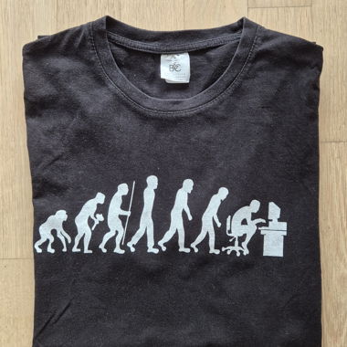 Tshirt Nero Geek Informatica - M - San Valentino
