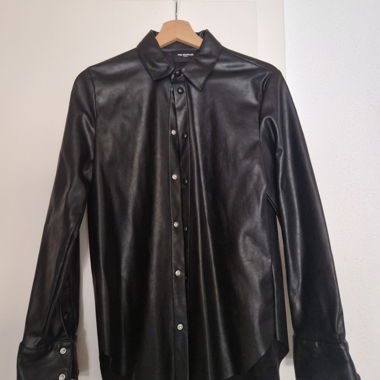 Faux Leather Shirt The Kooples