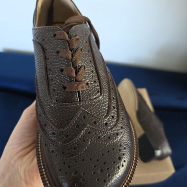 Derby marroni anatomici brogue 