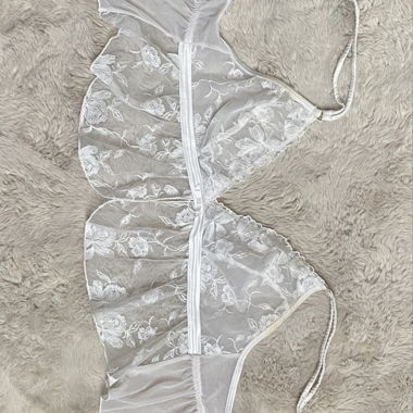 Top bralette da fata trasparente