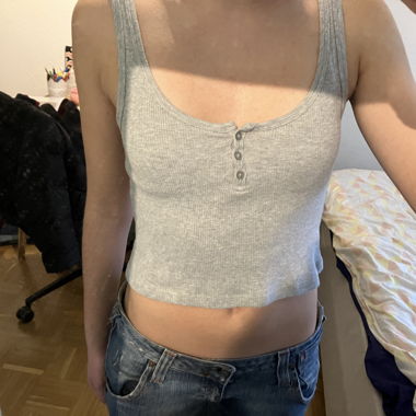 Brandy Melville Summer Top grey