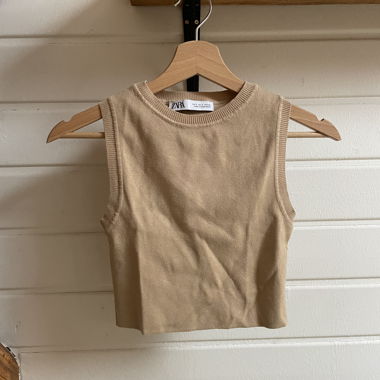beiges Croptop