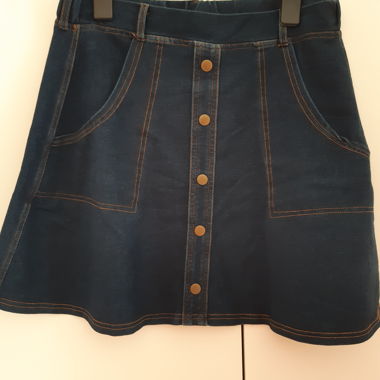 Jeansrock mit Knopfleiste