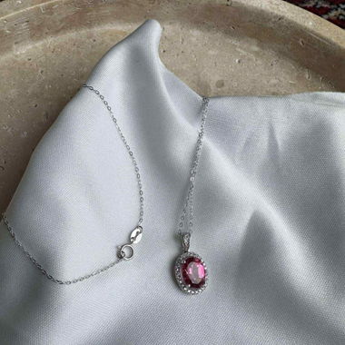 Rose Tourmaline Necklace 