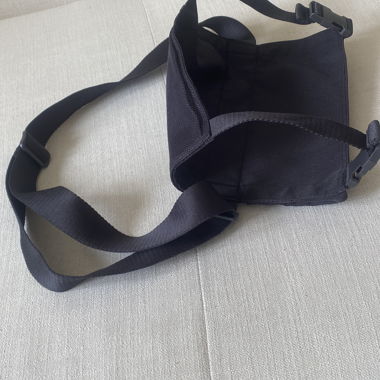 Black Yoga Mat Crossbody Bag
