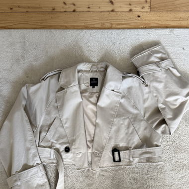 Beige Trench Coat Gr. 38