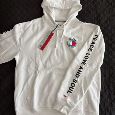 Neu Tommy Jeans Hoodie weiss