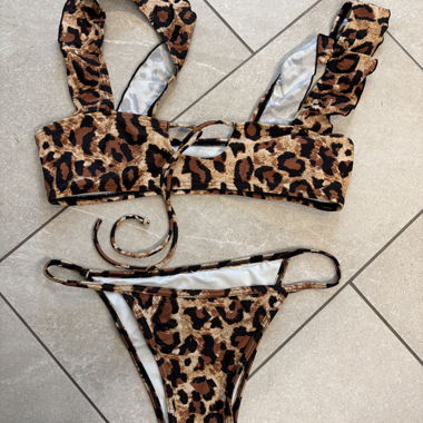 Ensemble bikini léopard