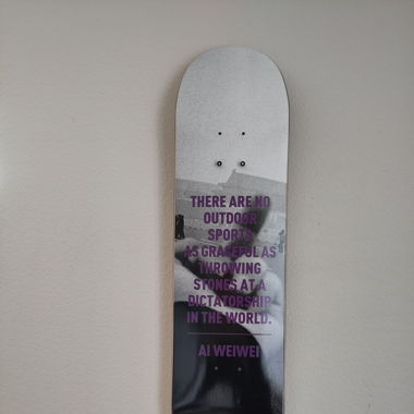 Ai Wei Wei skateboard (The Skateroom)