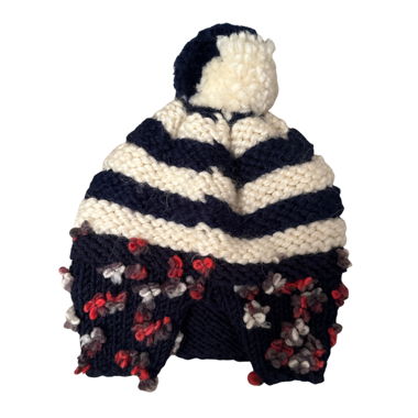 Handmade Chunky Knit Pom Pom Beanie