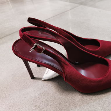 Chassures à talons rouge foncé "Zapaton Vanilla" 