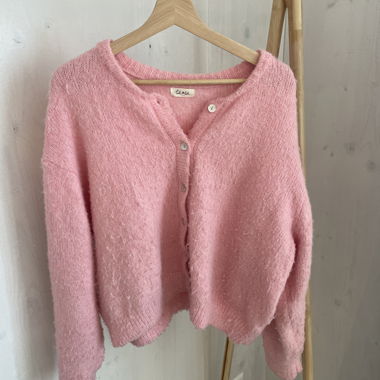 Pink cardigan