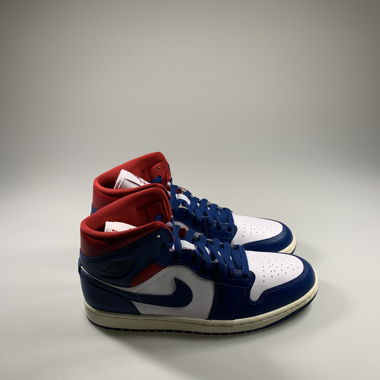 Jordan 1 Mid French Blue Gym Red (W)