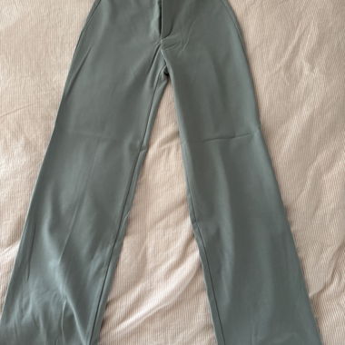 Pantaloni in tessuto grigio/blu di Pull&Bear