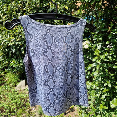 Sparkly Top with Snake Print