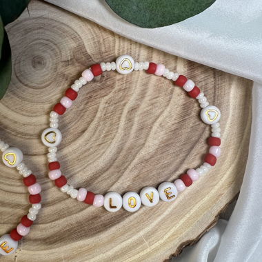 Bracelet de perles LOVE