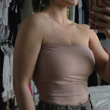 Crop top rose Stradivarius 