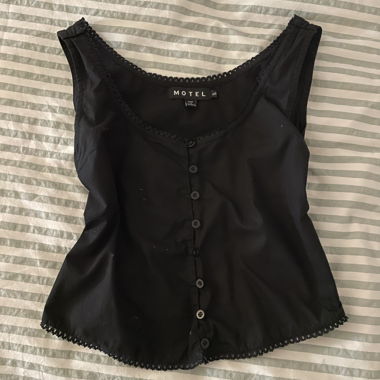 Black Top with Buttons
