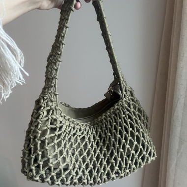 Borsa a tracolla intrecciata