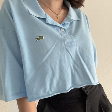 Cropped Lacoste polo shirt 