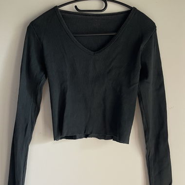 Brandy Melville Black Long Sleeve Top