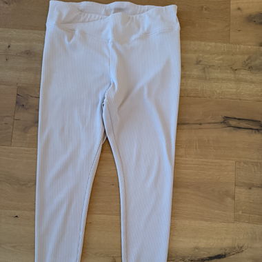 h&m / ripped leggins mit v-bund / gr XL
