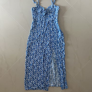 Vestito Estivo Blu a Fiori