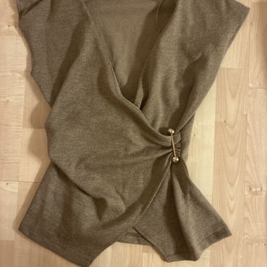 T-shirt marron Zara