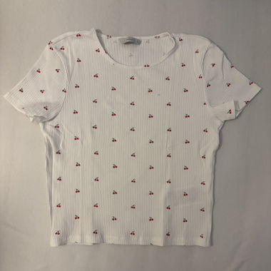 T-shirt con Stampa Ciliegie