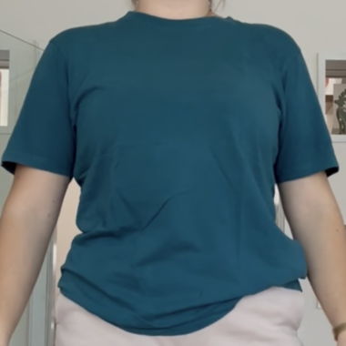 Türkises Basic T-Shirt