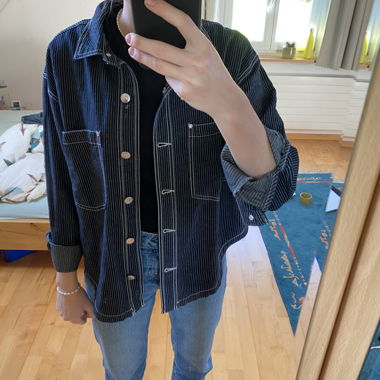 Camicia-giacca blu