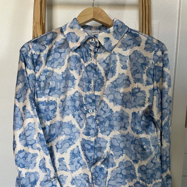 Chemise motif satin