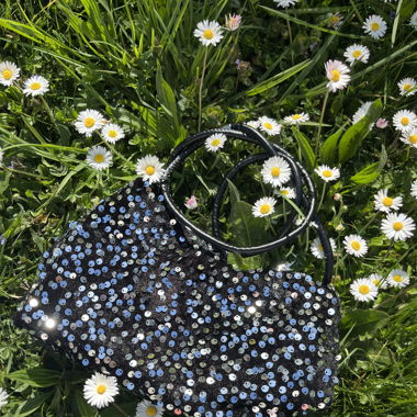 Sac à main, paillettes 