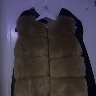 foxy fake fur gilet