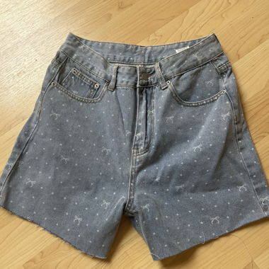 Jeans Shorts mit Muster