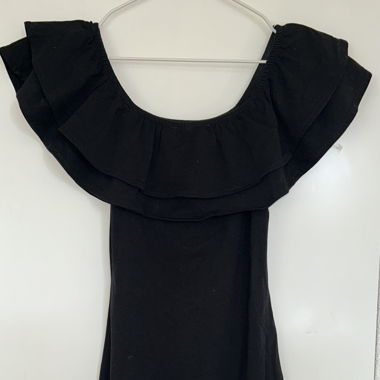 Robe noire à volants H&M, XS
