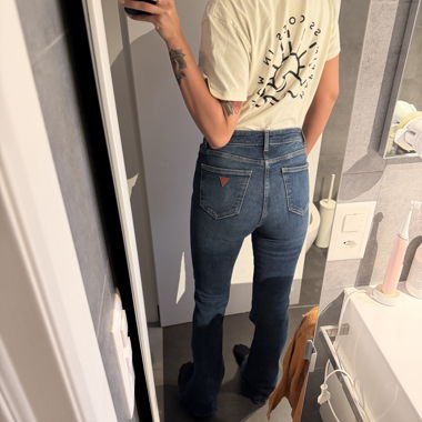 Guess jeans flare blu