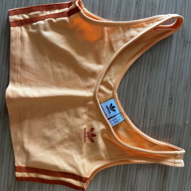 Adidas Orange Crop Top