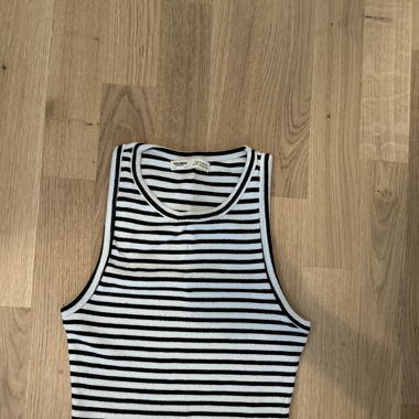 Crop Top schwarz/ weiss